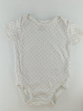 Carter’s Baby Bodysuit 9-12m White w/pink dots