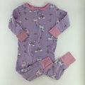Kids Headquarters Baby Sleeper 12-18m Purple w/ Unicorns
