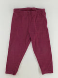 Carter's Baby Pants 12-18m Cranberry w/ Gold Stripes