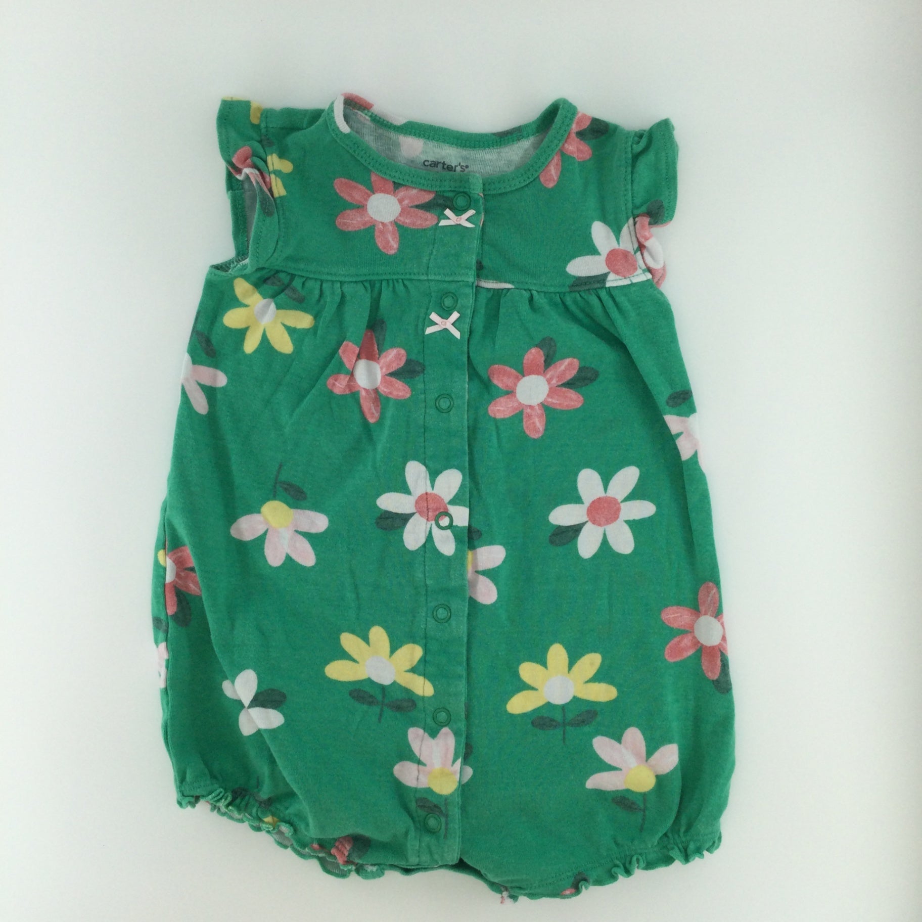 Carter's Baby Romper 12-18m Green Floral