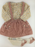 Carter's Baby Outfit 12-18m Cream Floral and Dusty Rose