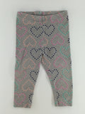 Carter's Baby Pants 12-18m Gray w/ Hearts