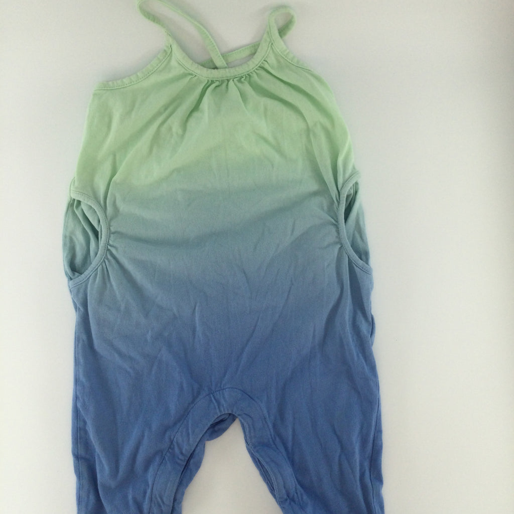 Old Navy Baby Romper 12-18m Blue and Green Fade
