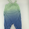 Old Navy Baby Romper 12-18m Blue and Green Fade