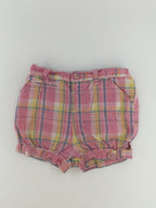Joe Fresh Baby Shorts 12-18m Pink Plaid