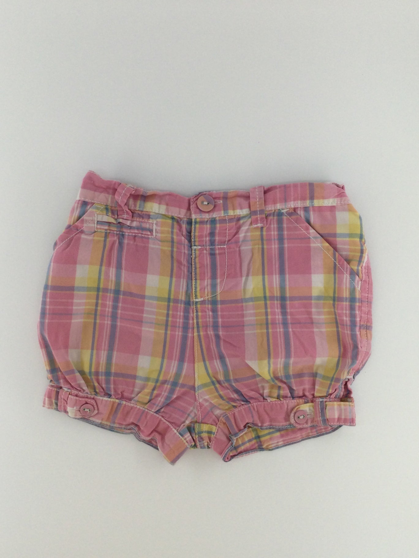 Joe Fresh Baby Shorts 12-18m Pink Plaid