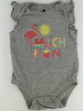 Baby GAP Baby Bodysuit 12-18m Gray Summer Design