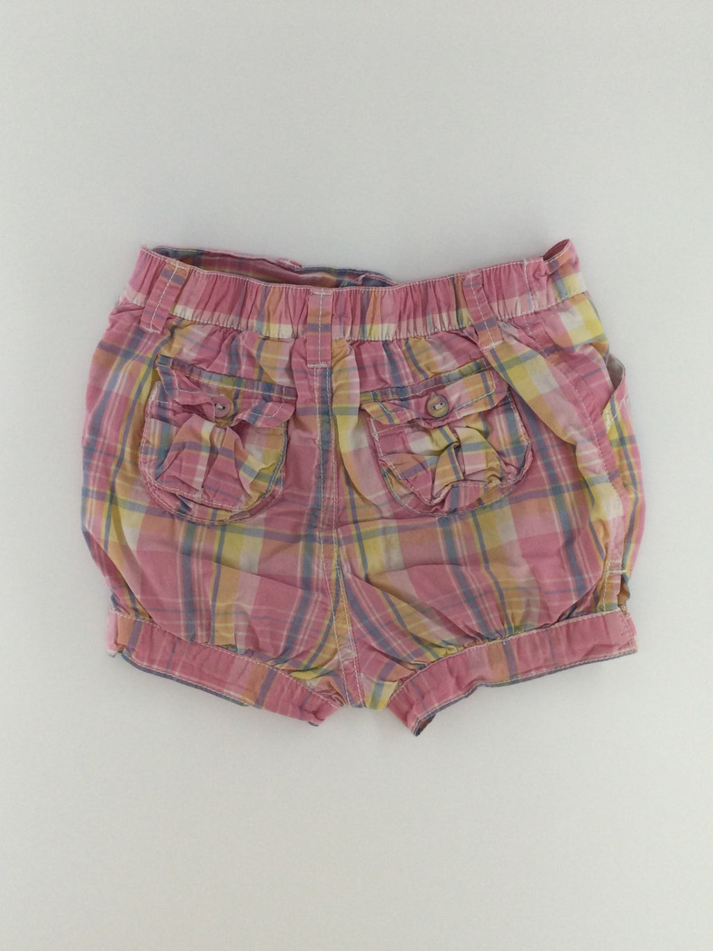 Joe Fresh Baby Shorts 12-18m Pink Plaid