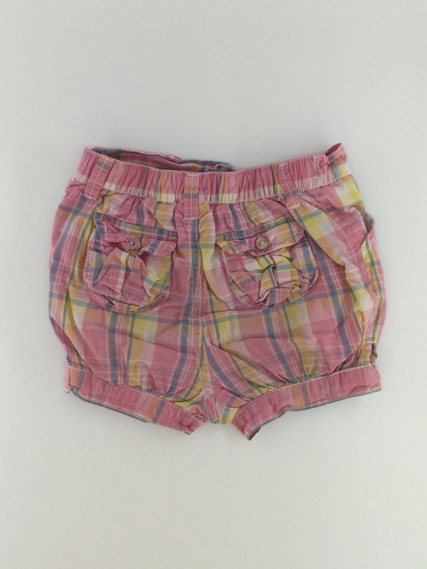 Joe Fresh Baby Shorts 12-18m Pink Plaid