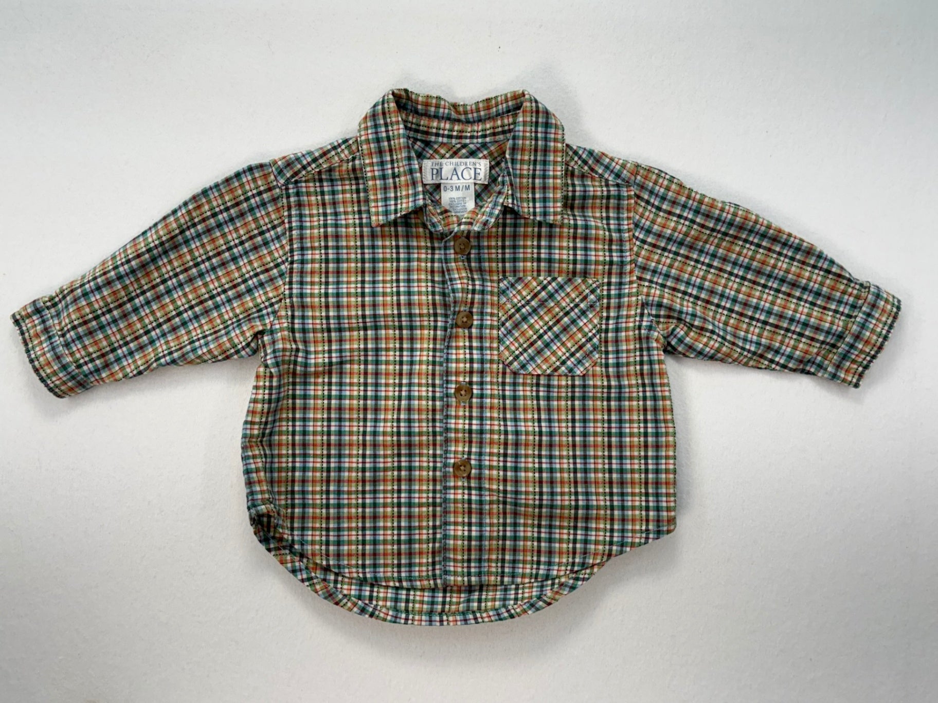 The Children's Place Dress Shirt 0-3m Plaid