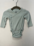 H&M Bodysuit Newborn Blue and White Stripes