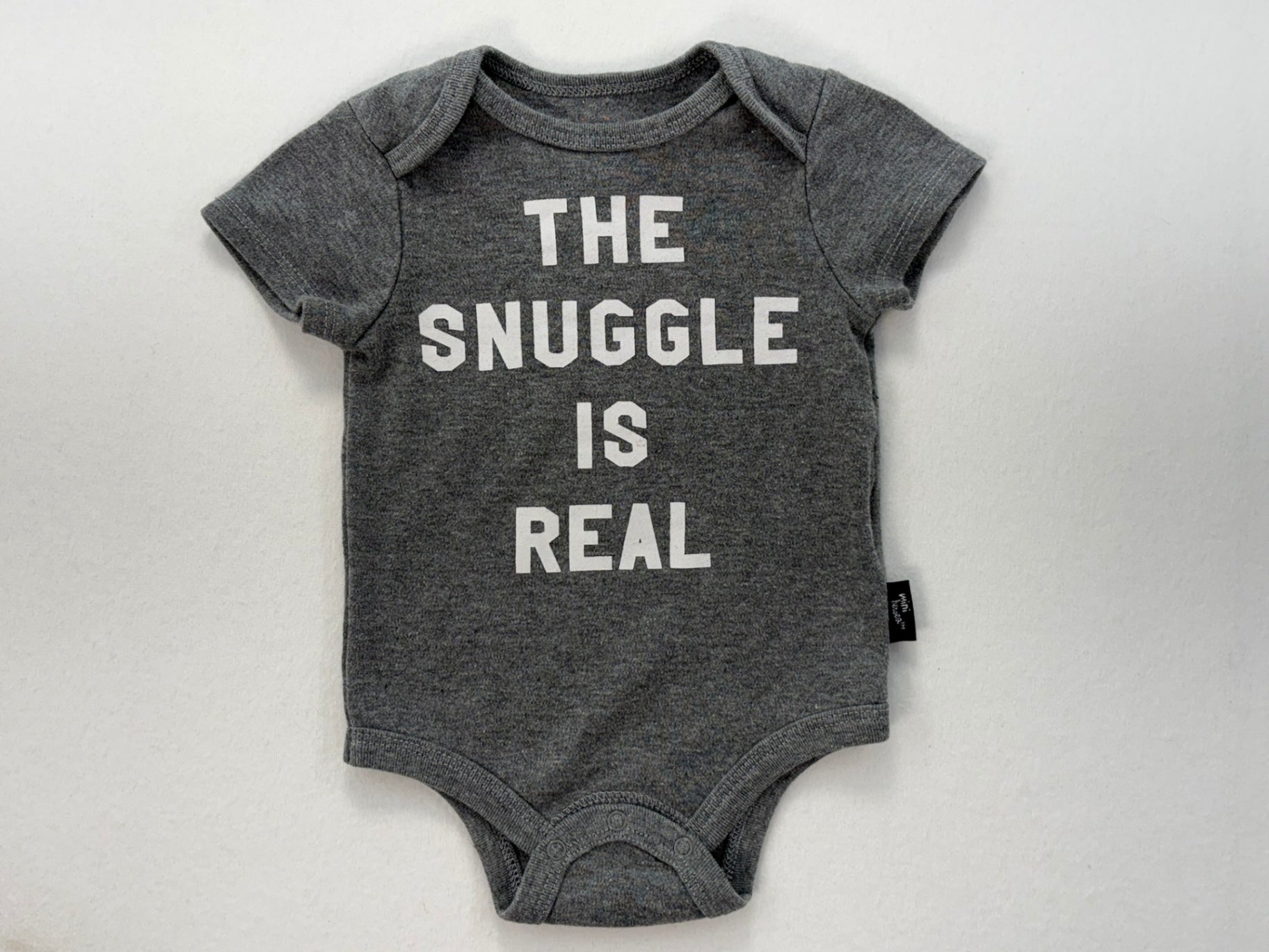 mini heroes Bodysuit 0-3m Gray