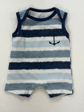 Kyle & Deena Romper 0-3m Blue, White, Navy