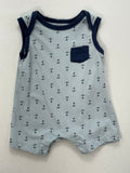 Kyle & Deena Romper 0-3m Light Blue