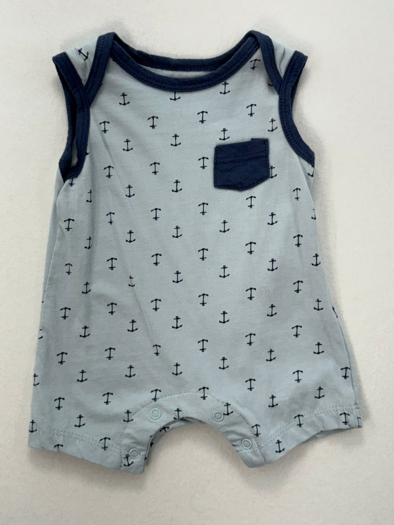 Kyle & Deena Romper 0-3m Light Blue