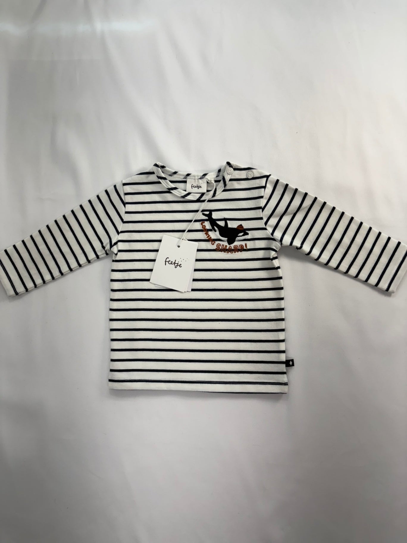 feetje Shirt 3-6m Striped w/Orca