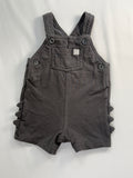 Dino Mite Overalls 3-6m Gray