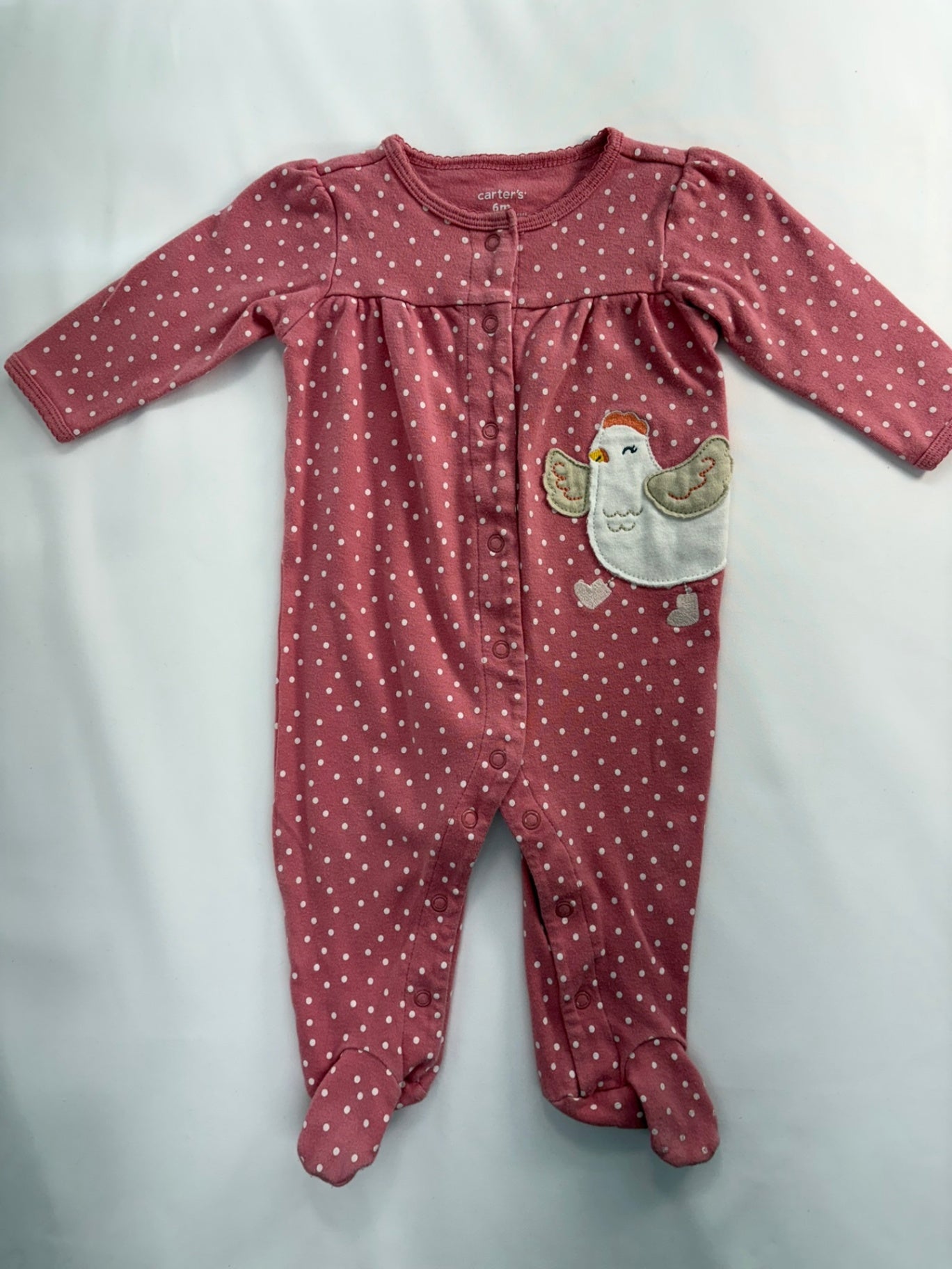 Carter's Sleeper 3-6m Pink Chicken