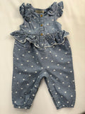Rachel Zoe Jumpsuit 3-6m Heart Pattern