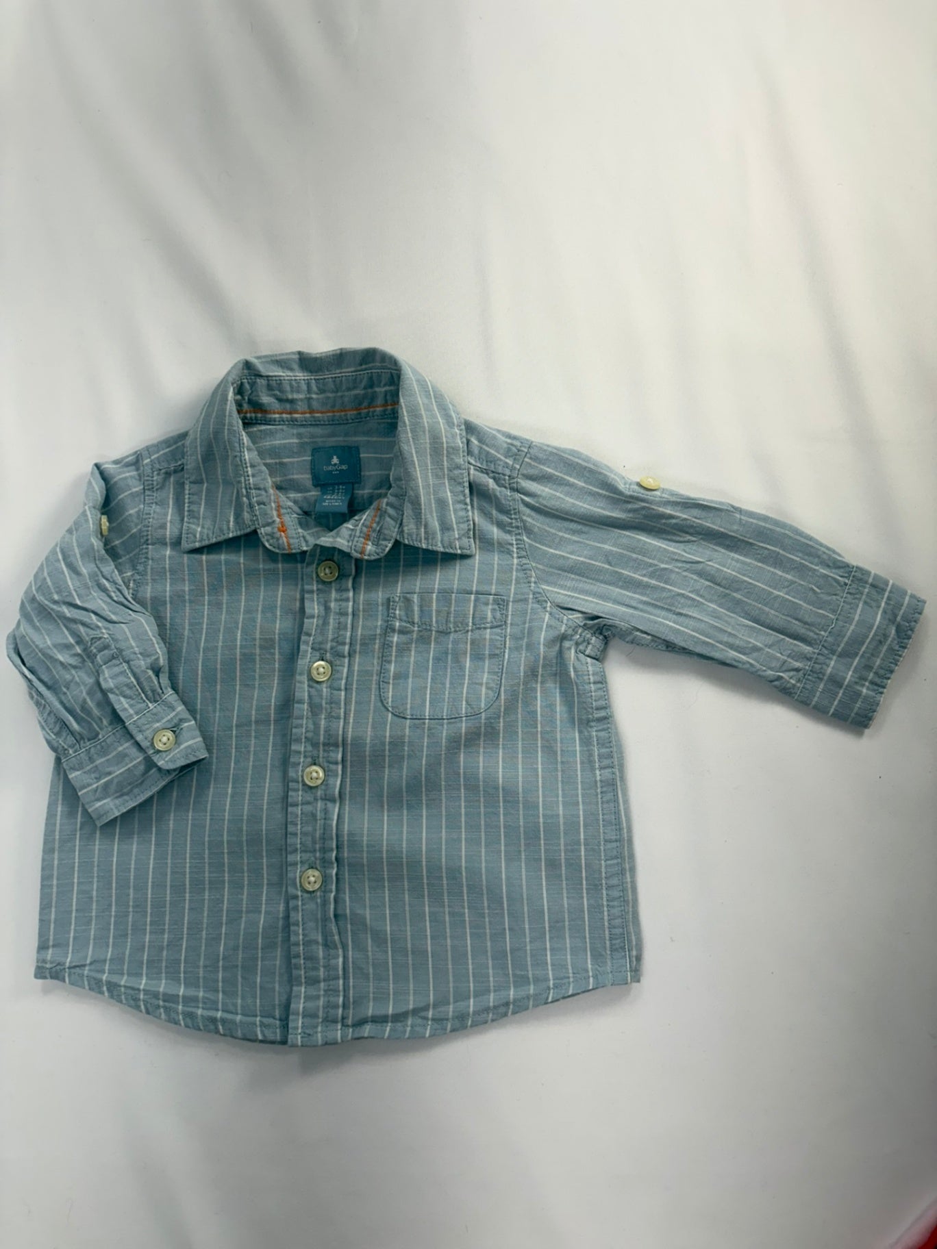 Baby GAP Dress Shirt 3-6m Light Blue