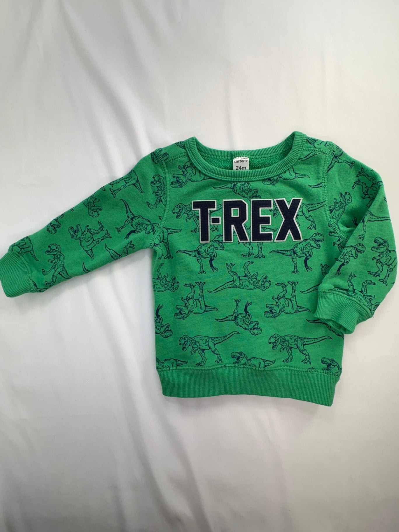 Carter's Sweatshirt 18-24m Green T-Rex