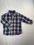 The Children’s Place Dress Shirt 18-24m Blue and White Plaid