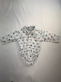 Child of Mine Bodysuit 6-9m White w/Dinos