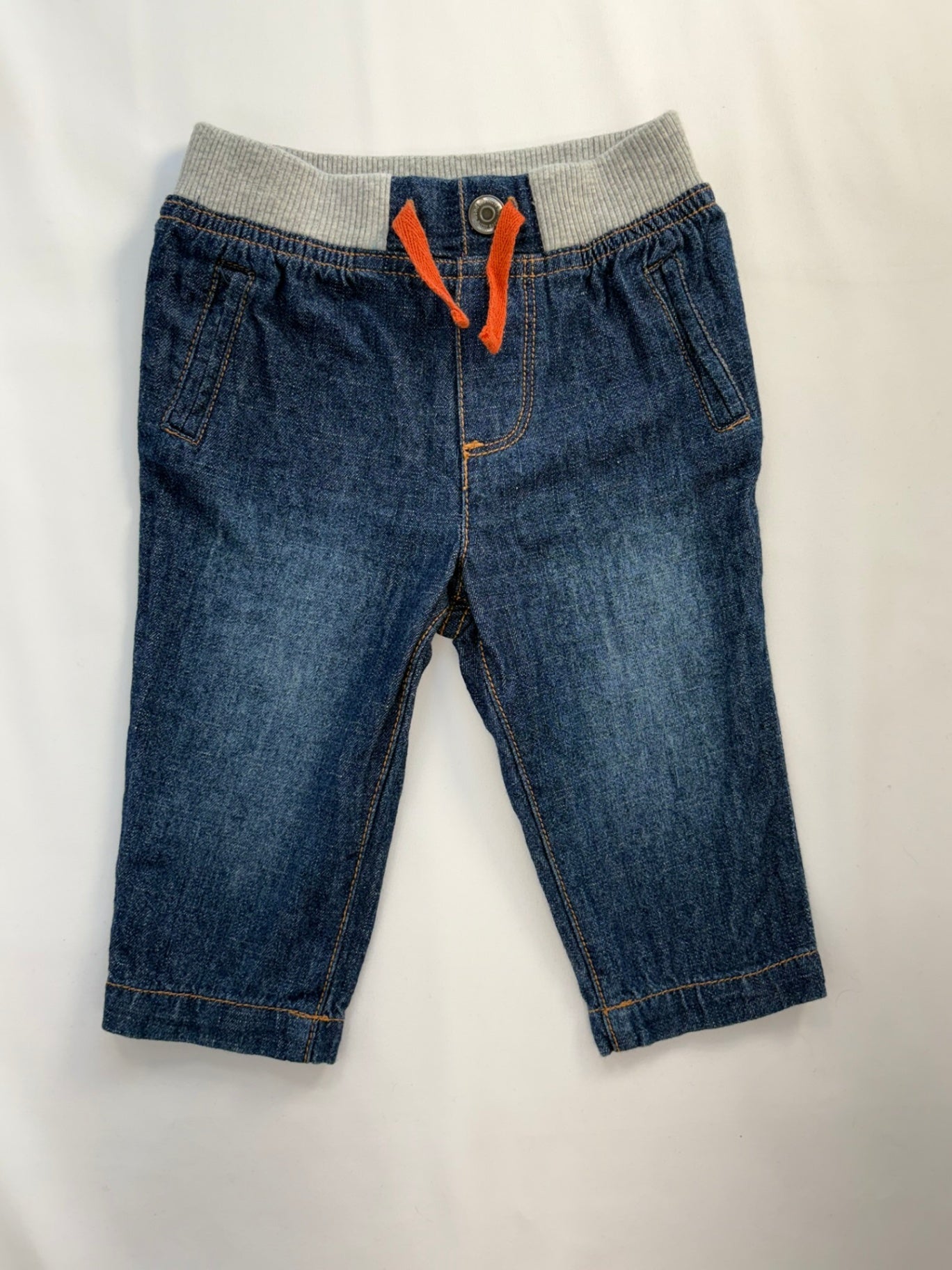 Little Wonders Jeans 6-9m Denim Blue