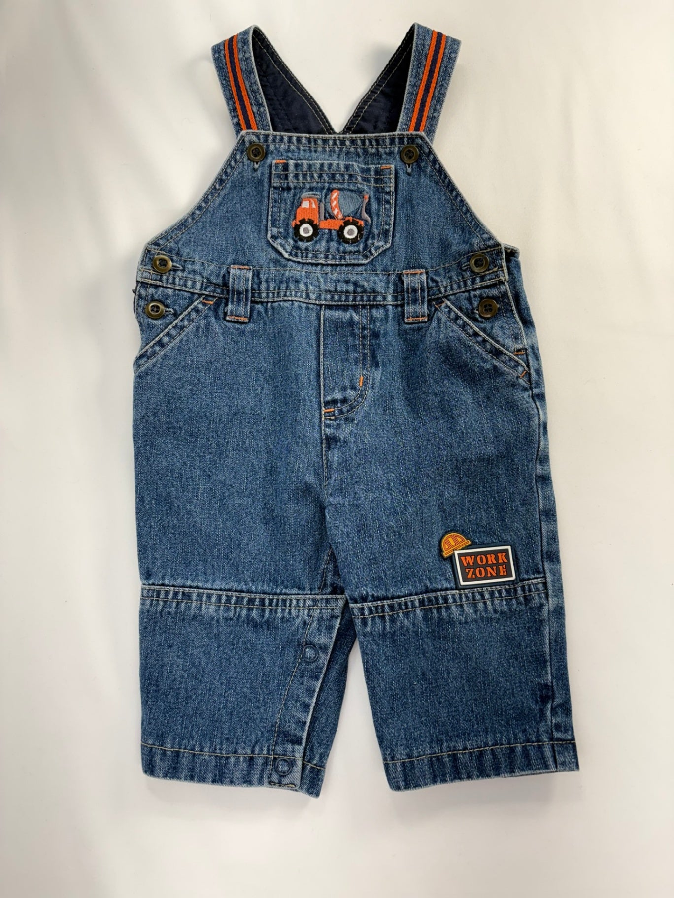 Unknown Overalls 6-9m Denim Blue