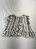Jessica Simpson Top 6-9m White w/Blue Stripes