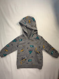 Carter's Hoodie 9-12m Construction Print