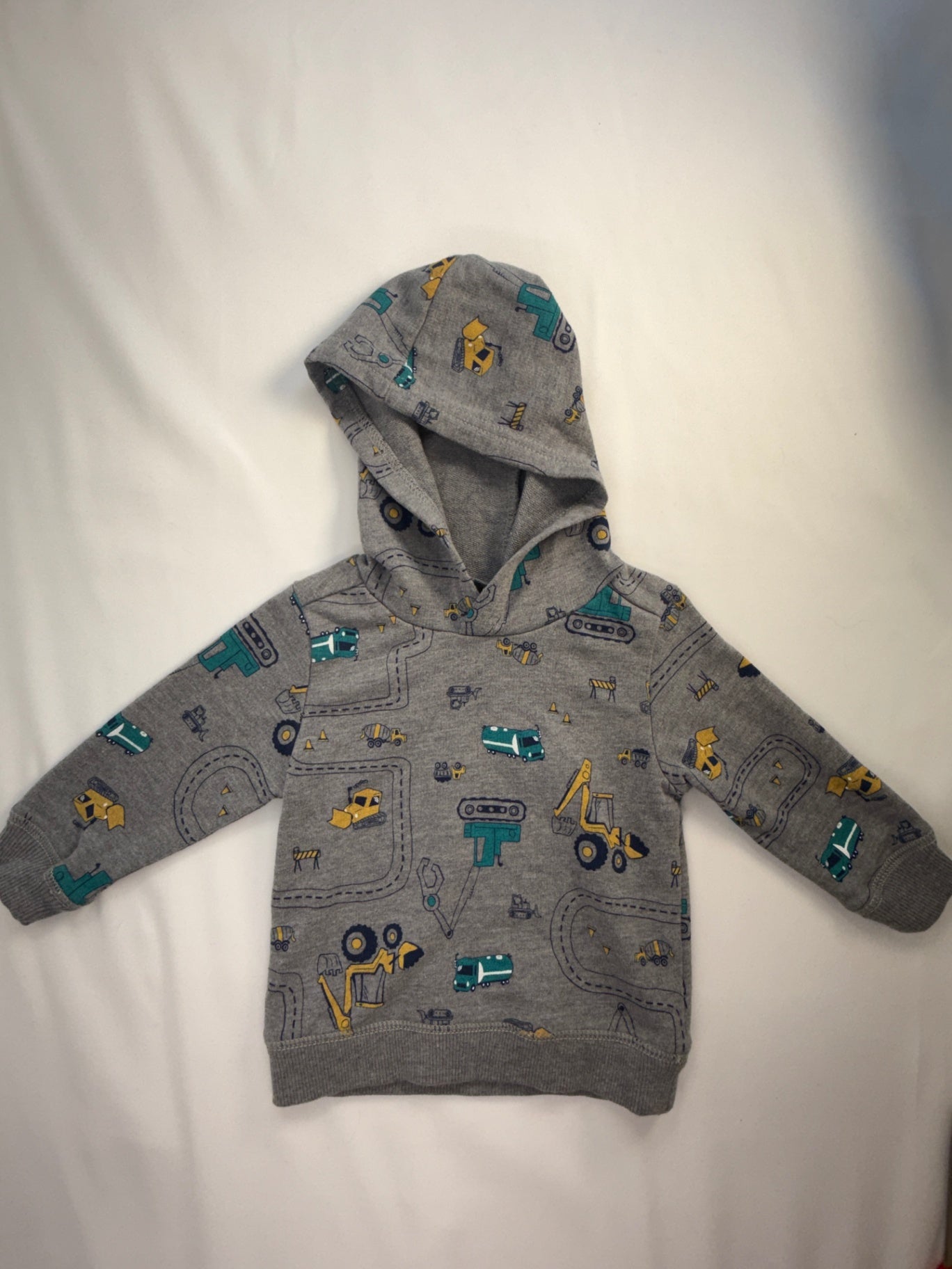 Carter's Hoodie 9-12m Construction Print