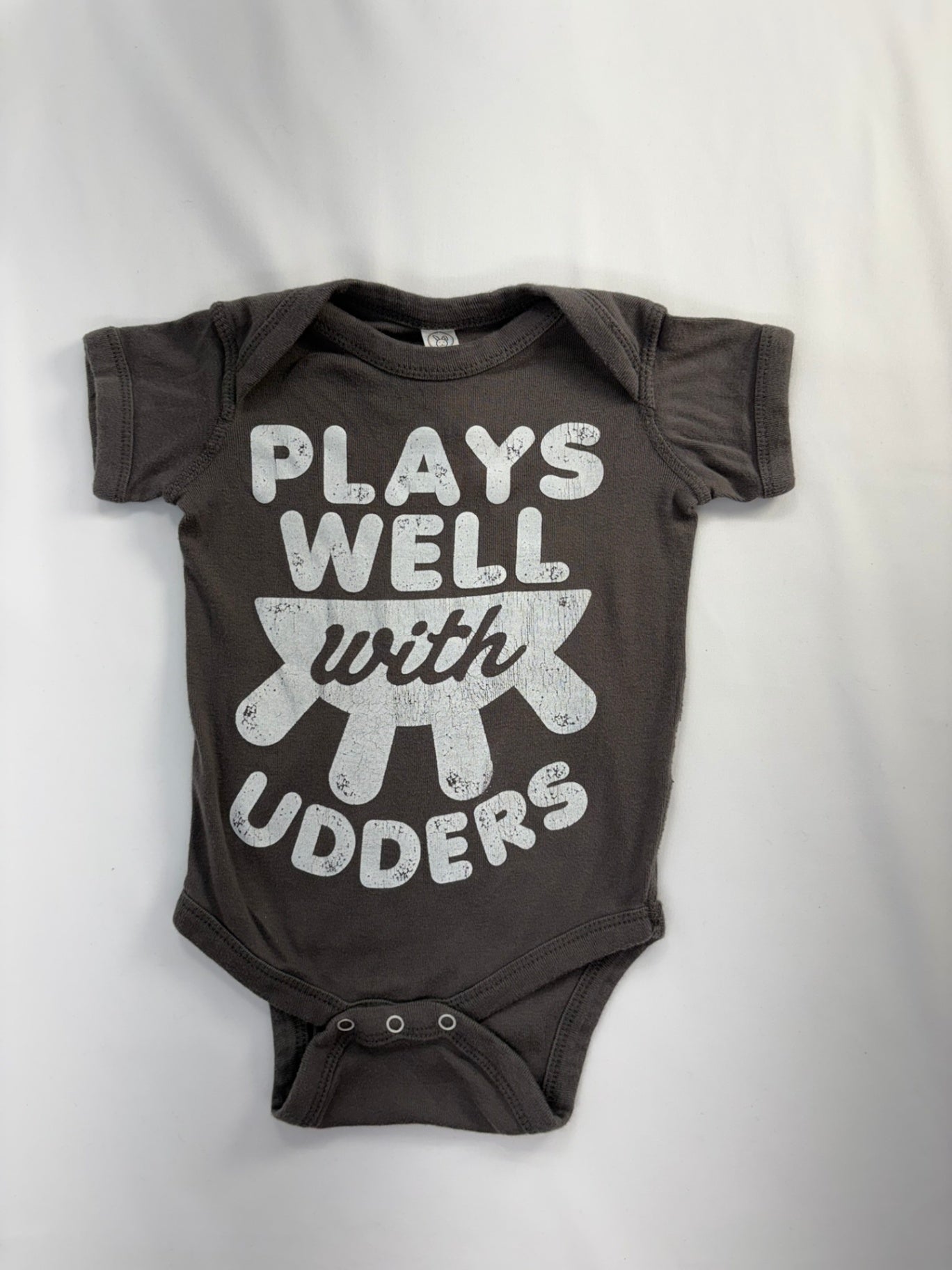 Rabbit Skins Body suit 3-6m Udders