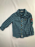 Mexx Dress Shirt 18-24m Blue Plaid