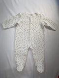 Little Me Sleeper 6-9m White w/Dots
