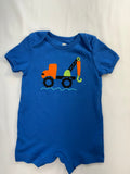 Romper 6-9m Blue w/Truck
