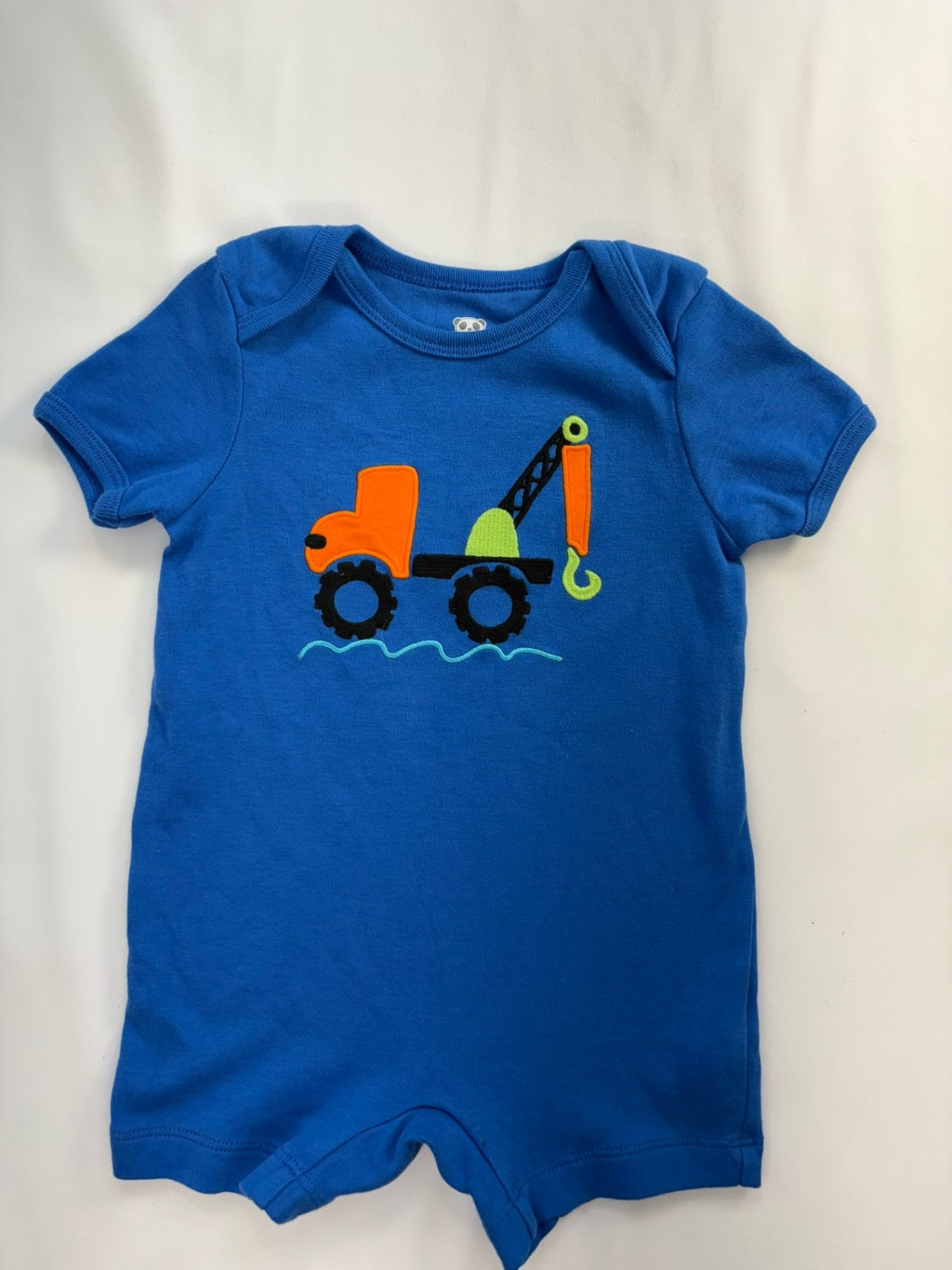 Romper 6-9m Blue w/Truck