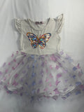 4 Pretty Baby Dress - Purple Butterflies