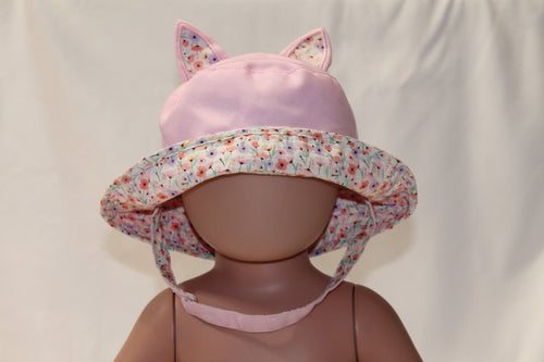 12-24m Joe Fresh Sun Hat Pink Floral