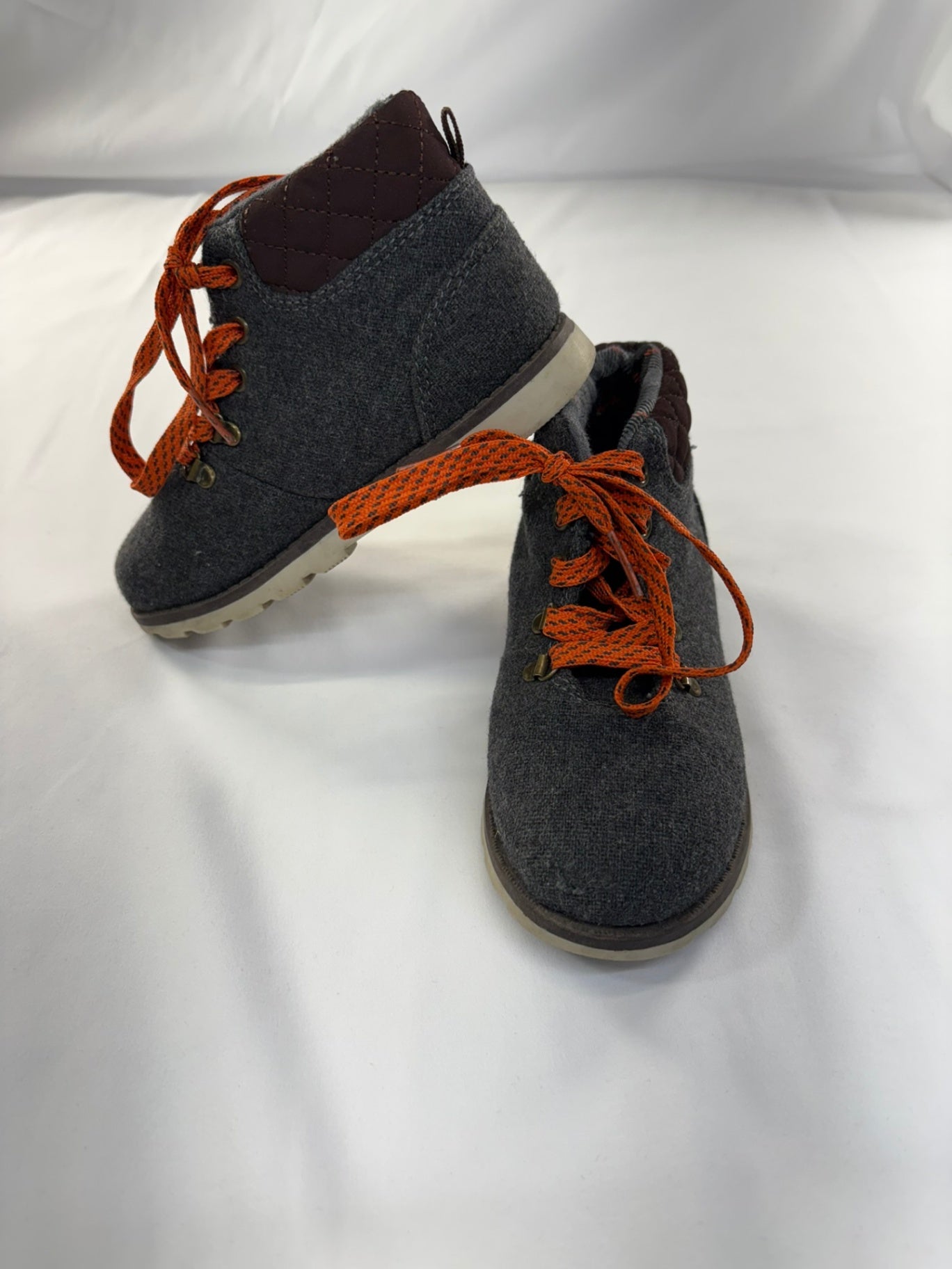 11T Carter's Boots - Navy w/Orange Laces