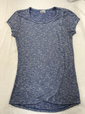 Thyme Maternity Top XXS Blue and White Stripes
