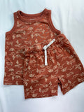 5T Joe Fresh 2-Piece Set: Shirt and Shorts - Burnt Orange