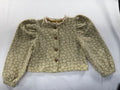 Otaly Dress Coat 5T Light yellow with white daisies