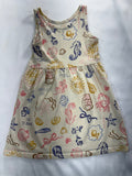 H&M Dress 3-4T Cream Sea Splay