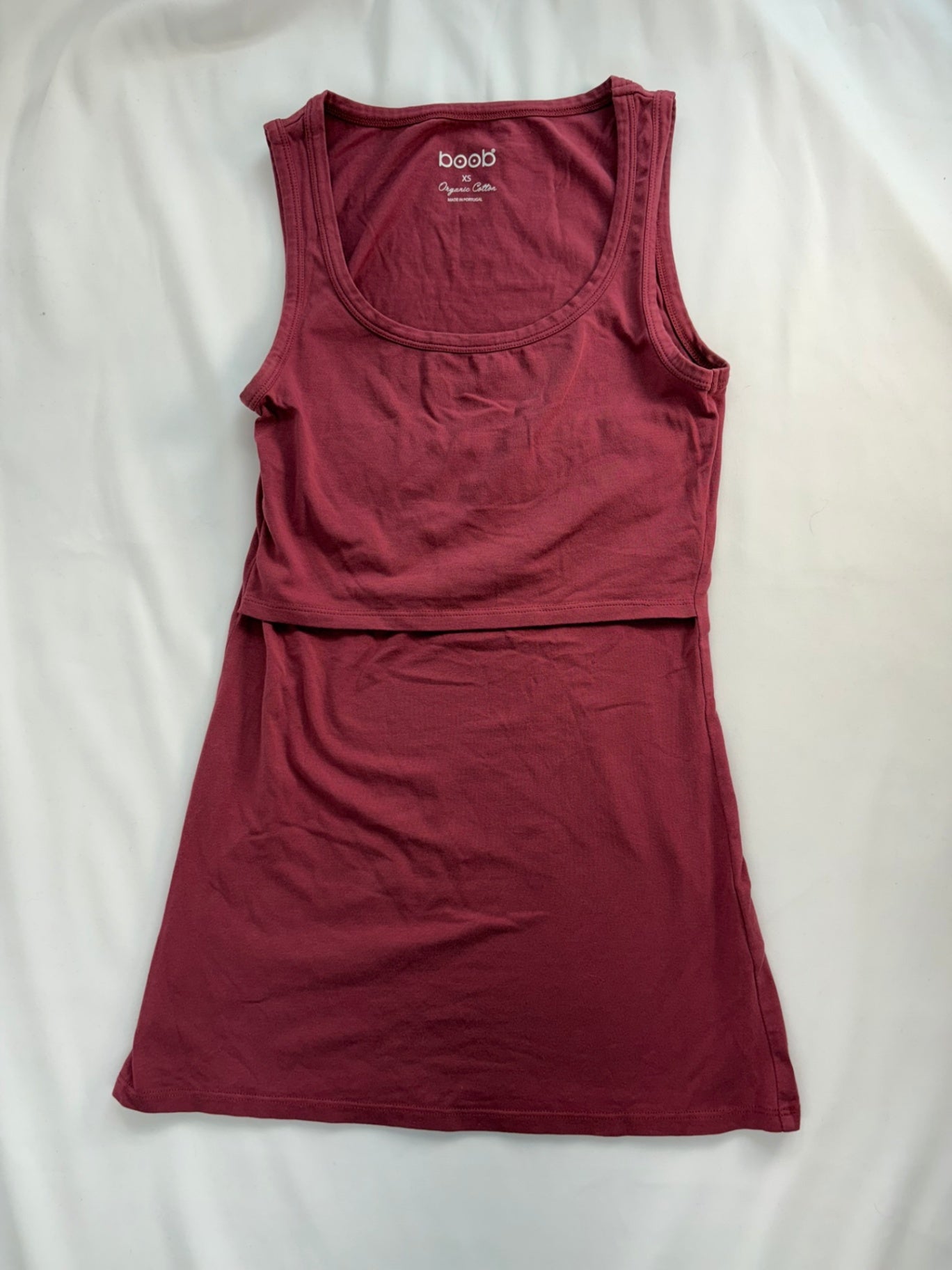 boob Nursing Top XS Burgundy