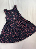 Optima Dress 3T Navy w/Flowers