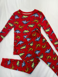 5 Joe Fresh 2-Piece Set: PJs - Red w/Dinos