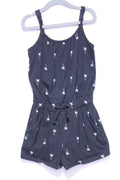 6/7Y Cat & Jack Romper - Black w/Palm Trees