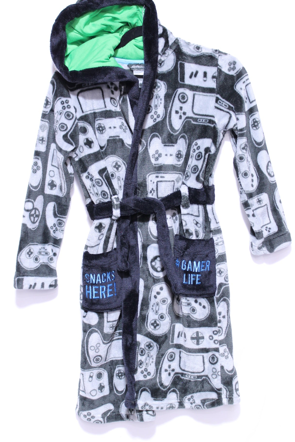 10 Harry Bear Robe - Black and Grey