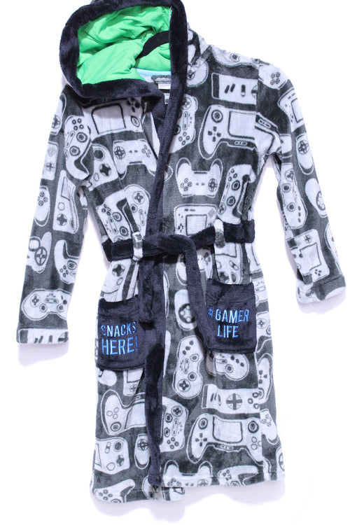 10 Harry Bear Robe - Black and Grey